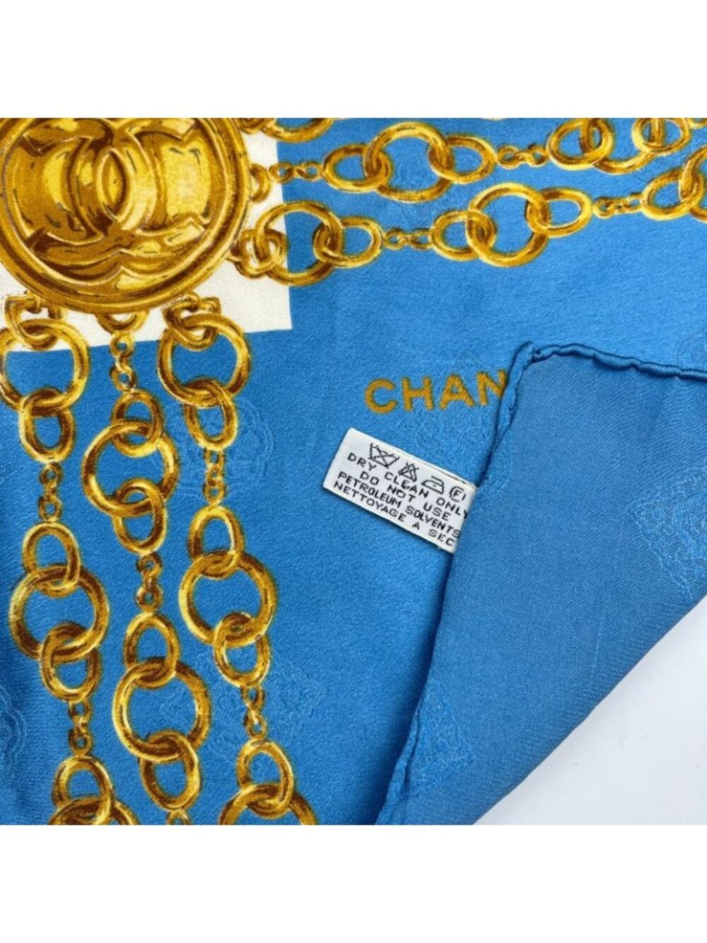 Chanel CC Logo Scarf Silk Multicolor Vintage - Picture 9 of 16